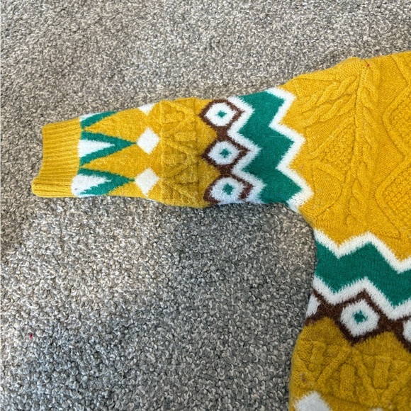 City Knit Vintage Toddler Baby Knit Yellow Sweater 18m - Picture 10 of 14